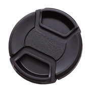 レンズキャップ レンズカバー インナー式 ワンタッチ 37 40.5 43 46 49 52 55 58 62 67 72 77 82mm カメラレンズ保護 ブラック 脱落防止 紐 ストラップ付き