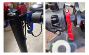 コンビニフック ハンドルフック バイク用品 ヘルメットホルダー バッグホルダー 荷物掛け スクーター ツーリング メタル メタリック 金属製 ブラック シルバー ブルー 黒 青