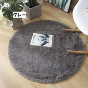 ラグ マット カーペット 丸型 円形 インテリア用品 80cm サークル 丸 シンプル おしゃれ 単色