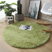 ラグ マット カーペット 丸型 円形 インテリア用品 80cm サークル 丸 シンプル おしゃれ 単色