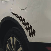 カーステッカー デザインステッカー シール 車用品 カー用品 カーアクセサリー おしゃれ ホイール付近 シンプル ブラック ホワイト イエロー