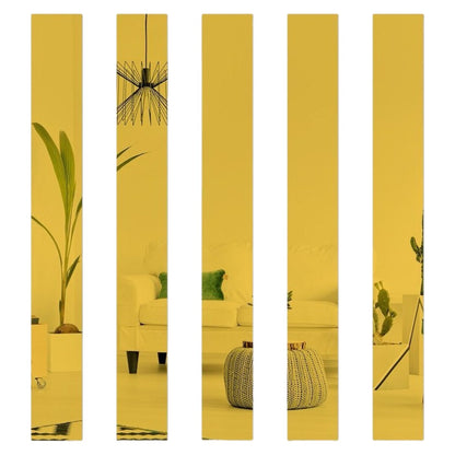 ミラーウォールステッカー 10枚セット ウォールミラーシート ラインステッカー 鏡シール ミラー ゴールド バリエーション画像