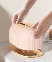 ティッシュケース ティッシュホルダー バネ付き ドーム型 コンパクト お洒落 シンプル きれいめ 上品 エレガント 便利 リビング ダイニング 洗面所 キッチン ホワイト ピンク グリーン インテリア雑貨