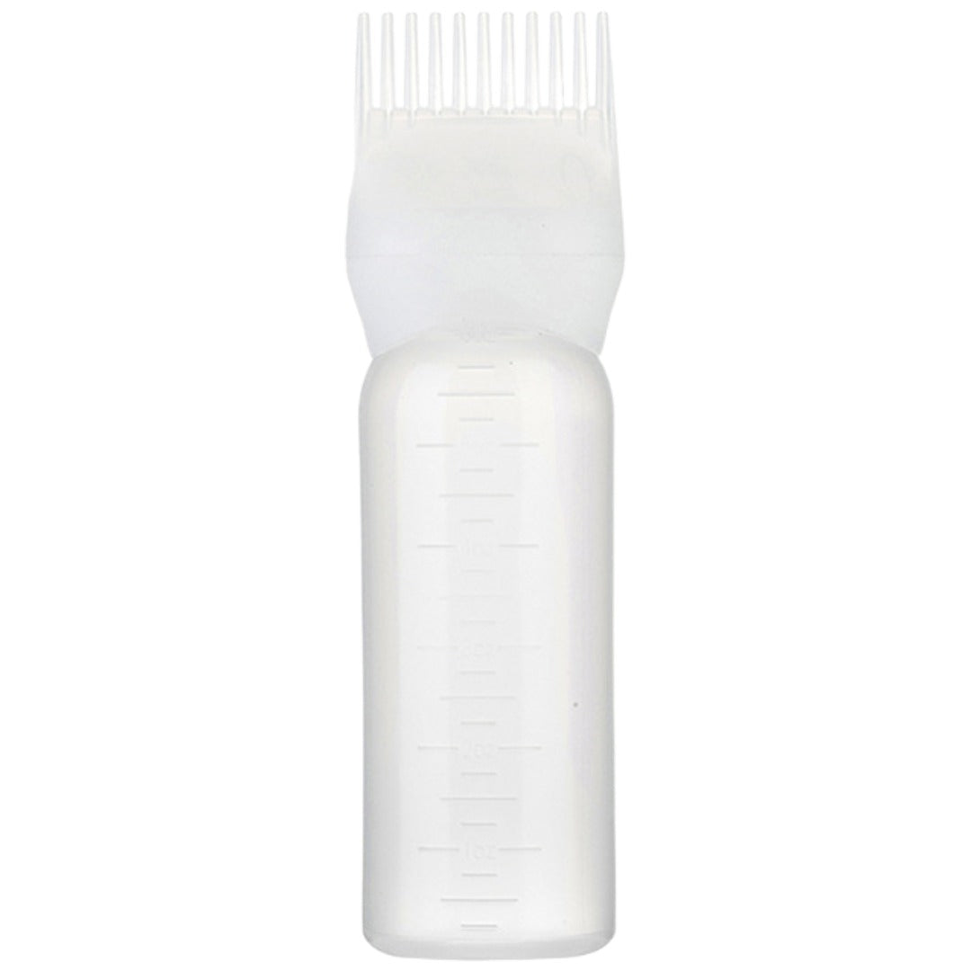 アプリケーターボトル ヘアカラー用 160ml 目盛り付き コーム付き ヘアカラーボトル カラーリング ブラシ メモリ コームボトル 染色 毛染め 髪染め 白髪染め 自宅 セルフケア