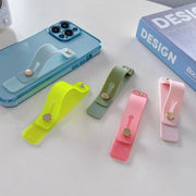 スマホバンド スマホベルト シリコン シリコンバンド スマートフォン iPhone スマホリング ホールドリング スタンド かわいい おしゃれ カラバリ豊富 落下防止