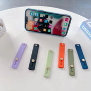 スマホバンド スマホベルト シリコン シリコンバンド スマートフォン iPhone スマホリング ホールドリング スタンド かわいい おしゃれ カラバリ豊富 落下防止