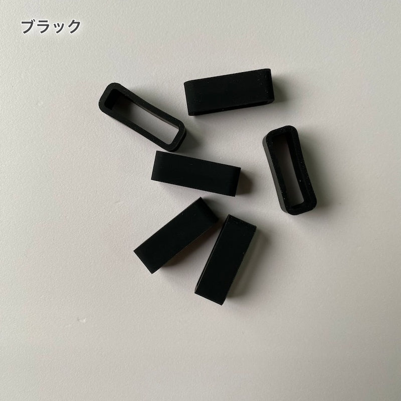 時計バンドストラップループ 4個セット 20mm 18mm ゴム 交換用ファスナーリング 商品画像3