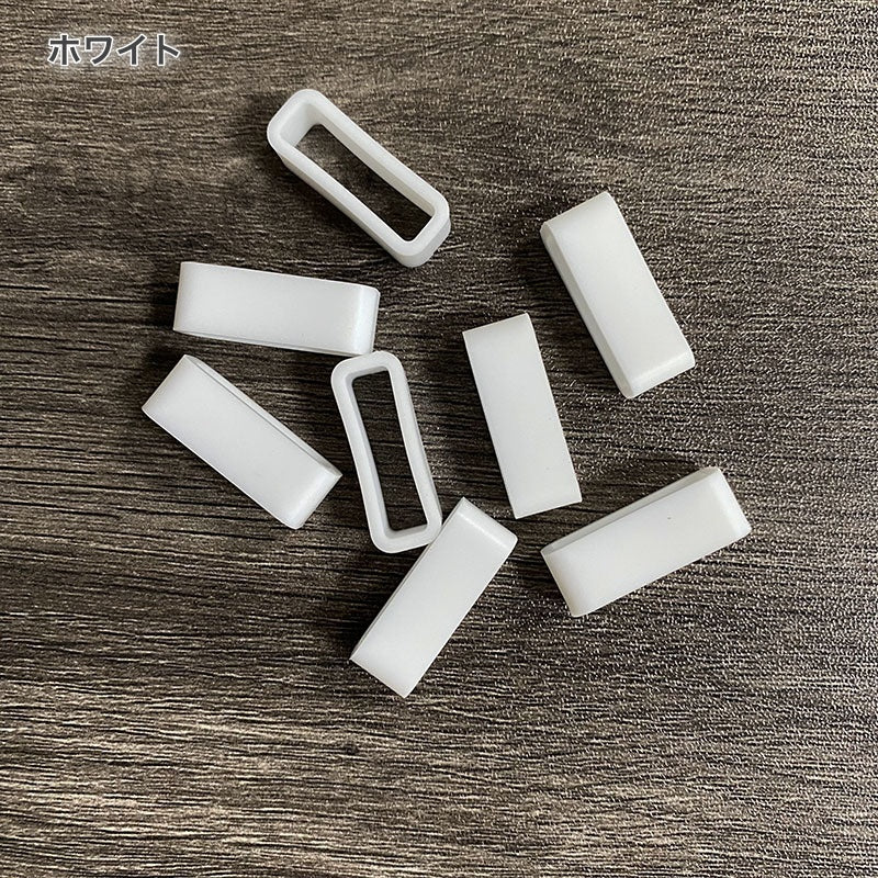 時計バンドストラップループ 4個セット 20mm 18mm ゴム 交換用ファスナーリング 商品画像4