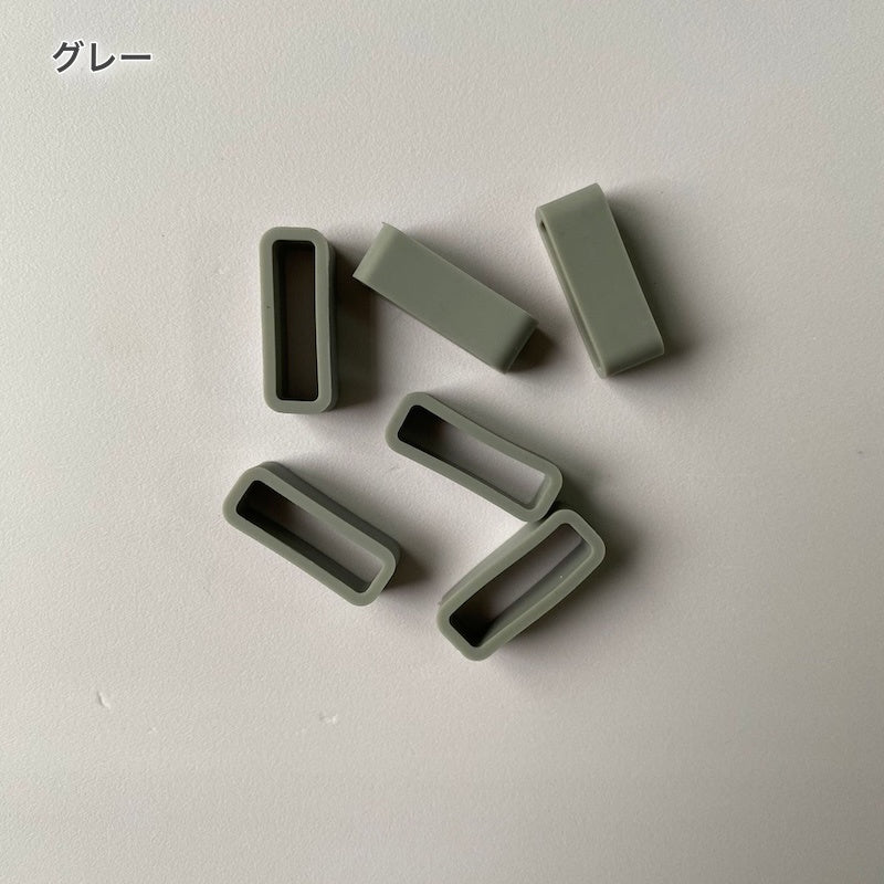 時計バンドストラップループ 4個セット 20mm 18mm ゴム 交換用ファスナーリング 商品画像5