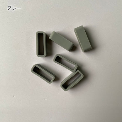 時計バンドストラップループ 4個セット 20mm 18mm ゴム 交換用ファスナーリング 商品画像5