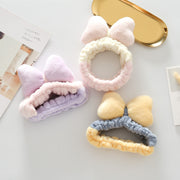 ヘアバンド ヘッドバンド レディース ヘアアクセサリー 髪留め 洗顔 ヘアメイク 化粧 汗止め リボン ふわふわ もこもこ 可愛い