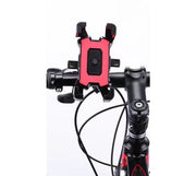 スマホホルダー 自転車用 オートバイ バイク用 スクーター 原付 ハンドル装着 簡単装着 工具不要 360度回転 角度調整可能 便利 ナビ 固定 マウント スタンド iPhone アンドロイド アイフォン android 携帯ホルダー