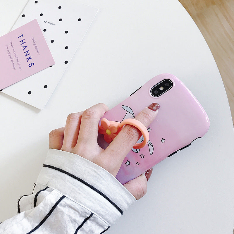 リングストラップ シリコン 携帯ストラップ スマホリング スマホアクセサリー 花 商品画像3