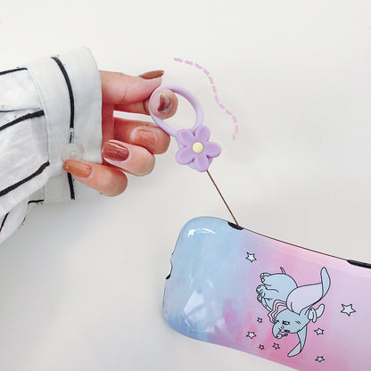 リングストラップ シリコン 携帯ストラップ スマホリング スマホアクセサリー 花 商品画像4