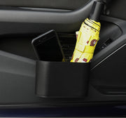 車用ゴミ箱 車載 カー用品 自動車用 ごみ箱 ダストボックス 蓋付き ふた フタ コンパクト 収納ケース スリム ミニ シンプル プッシュ式 簡単装着 便利 ブラック 黒