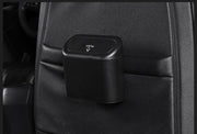 車用ゴミ箱 車載 カー用品 自動車用 ごみ箱 ダストボックス 蓋付き ふた フタ コンパクト 収納ケース スリム ミニ シンプル プッシュ式 簡単装着 便利 ブラック 黒