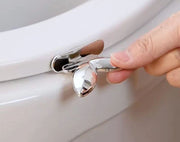 便座用取っ手 単品 1個 トイレ用品 ハンドル 持ち手 リング リフター 上げ下げ 蓋 フタ ふた 衛生的 触れない 触れずに 持ち上げ 葉っぱ リーフ 光沢 洋式 粘着テープ 引き出し ハンガー クローゼット おしゃれ スタイリッシュ トイレタリー お手洗い 日用品雑貨 多用途