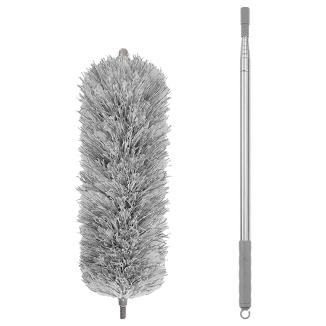 モップ 伸縮式 ロングモップ ホコリ取り 清掃用品 掃除グッズ 250cm 140cm 長い 伸びる 高所掃除 隙間 埃 ほこり はたき 天井 吹き抜け 高い所