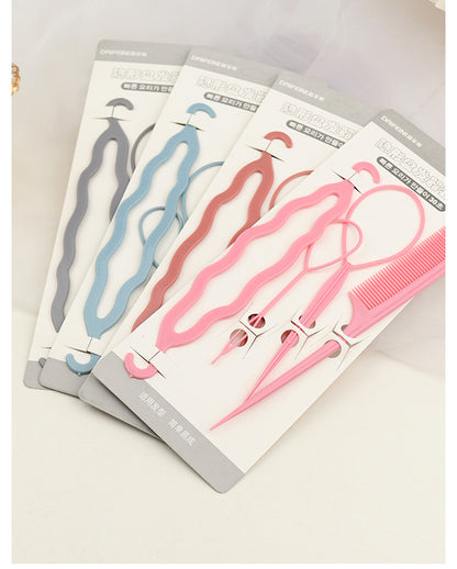 ヘアアレンジスティック コーム 4点セット くるりんぱメーカー くし 櫛 商品画像5