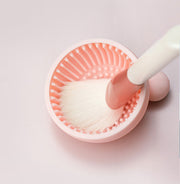 メイクブラシクリーナー 洗浄ボウル シリコン 柔らかい 小さめ コンパクト 凹凸 化粧ブラシクリーナー お手入れ シンプル 可愛い