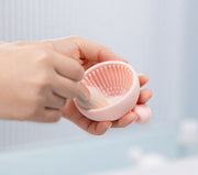 メイクブラシクリーナー 洗浄ボウル シリコン 柔らかい 小さめ コンパクト 凹凸 化粧ブラシクリーナー お手入れ シンプル 可愛い