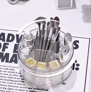 メイクブラシスタンド メイクブラシボックス ブラシ立て ペンスタンド ペン立て 化粧グッズ メイクグッズ 円 丸 サークル 整理整頓 片づけ 収納 コスメ収納