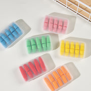 耳栓 イヤープラグ 耳せん ケース付き 5組セット 10個 日用品 遮音 防音 騒音対策 ソフト やわらかい 勉強 就寝 睡眠 快眠 安眠 旅行 飛行機 新幹線 トラベルグッズ リラックスグッズ コンパクト 持ち運び かわいい シンプル 橙 赤 黄 緑 ピンク 青