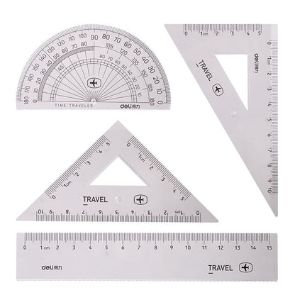 定規セット 4点セット ものさし 文房具 15cm 直定規 商品画像4