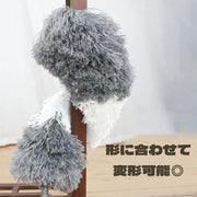 モップ 掃除用品 ホコリ取り 長い ロング 高所 高いところ 隙間 洗える 伸縮 280cm 80cm ハンディ 掃除グッズ ほこり 埃 掃除用具 はたき