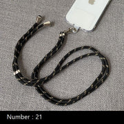 ネックストラップ スマホホルダー スマートフォン用 ロングストラップ 挟むだけ スマホアクセサリー 首掛け 肩掛け 斜め掛け 落下防止 紛失防止 男女兼用 カラバリ豊富