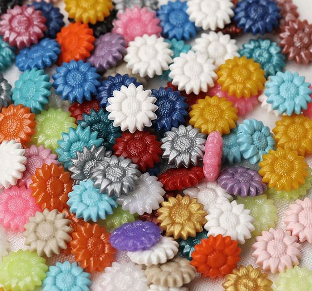 シーリングワックス 封蝋 シーリングスタンプ用品 約100粒セット 小粒 花 フラワー ひまわり カラフル 結婚式 招待状 手紙