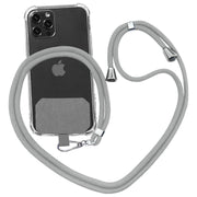 ネックストラップ スマホホルダー スマートフォン用 ロングストラップ 挟むだけ スマホアクセサリー 首掛け 肩掛け 斜め掛け 落下防止 紛失防止 男女兼用 カラバリ豊富
