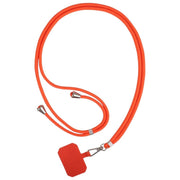 ネックストラップ スマホホルダー スマートフォン用 ロングストラップ 挟むだけ スマホアクセサリー 首掛け 肩掛け 斜め掛け 落下防止 紛失防止 男女兼用 カラバリ豊富