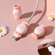 ケーブルカバー 2個セット 1ペア 充電ケーブル 保護カバー 充電器 ケーブル カバー 保護 キャンディー 飴 あめ かわいい おしゃれ アンドロイド iPhone スマートフォン スマホ 断線防止