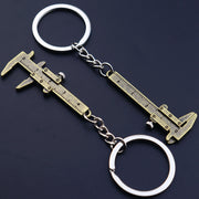 キーホルダー ノギス ミニ工具 バックチャーム メンズ レディース 男女兼用 キーリング ミニチュア 小さい 定規 測れる シンプル おしゃれ かわいい