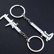 キーホルダー ノギス ミニ工具 バックチャーム メンズ レディース 男女兼用 キーリング ミニチュア 小さい 定規 測れる シンプル おしゃれ かわいい