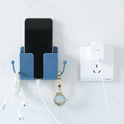 スマホ充電ホルダー 壁掛けホルダー スマートフォン 小物 粘着テープ  充電スタンド 壁面 貼るだけ ケーブル収納 ウォール収納 便利 すっきり サイドフック コンパクト シンプル 単色