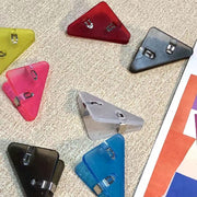 コーナークリップ 10個セット 三角クリップ メモクリップ コーナーブックマーク 文房具 事務用品 オフィス用品 コピー用紙 本 しおり 書類整理 仮止め 多機能 シンプル