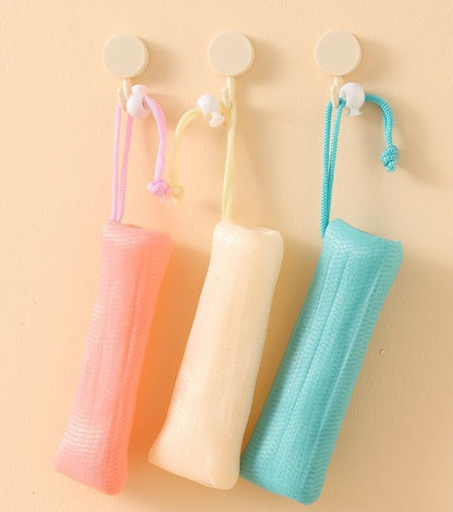 泡立てネット 2個セット 洗顔ネット 紐付き 巾着タイプ 石鹸ネット 商品画像3