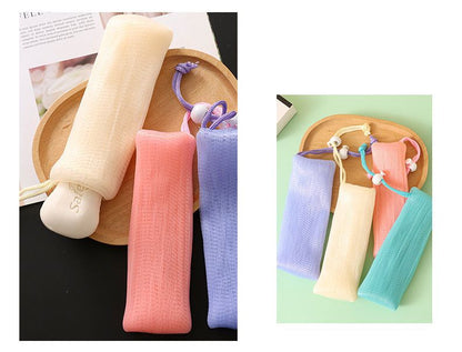 泡立てネット 2個セット 洗顔ネット 紐付き 巾着タイプ 石鹸ネット 商品画像5