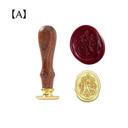 シーリングスタンプ ヘッド ハンドル付き イニシャル アルファベット 英字 ロゴ 英語 筆記体 文字 レター ステーショナリー おしゃれ 文房具 英文  シーリングワックス用 封蝋 封かん ラッピング ハンドメイド 招待状