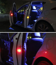 ドアライト 2個セット 追突防止 車用 点滅警告灯 安全ランプ ドアワーニングライト LED カードア 車ドア警告灯 車ドアランプ 電池式 自動点灯 配線不要