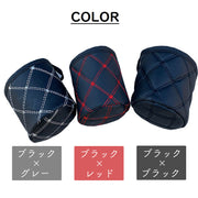 車用小物入れ  吊り下げ小物入れ 丸型 カー用品 収納用品 収納バケツ ドリンクホルダー レザー風 便利 簡単 おしゃれ シンプル ブラック