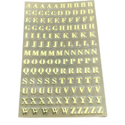 シール ステッカー 1枚 メタル調 3mm ゴールド シルバー アルファベット 英字 数字 大文字 小文字 小さい イニシャル パーツ デコ キラキラ レジン工作 ネイルシール アクセサリー制作 ナンバー