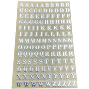 シール ステッカー 1枚 メタル調 3mm ゴールド シルバー アルファベット 英字 数字 大文字 小文字 小さい イニシャル パーツ デコ キラキラ レジン工作 ネイルシール アクセサリー制作 ナンバー