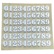 シール ステッカー 1枚 メタル調 3mm ゴールド シルバー アルファベット 英字 数字 大文字 小文字 小さい イニシャル パーツ デコ キラキラ レジン工作 ネイルシール アクセサリー制作 ナンバー