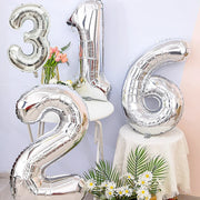 バルーン アルミ風船 数字 ナンバー 大きい 32インチ ハッピーバースデー 誕生日 記念日 パーティー お祝い 飾り付け 装飾