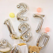 バルーン アルミ風船 数字 ナンバー 大きい 32インチ ハッピーバースデー 誕生日 記念日 パーティー お祝い 飾り付け 装飾