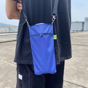 水筒カバー ボトルカバー 水筒ケース ショルダーベルト付き 子供用 大人用 保温 肩掛け 斜め掛け スマホ収納 ポーチ 持ち手付き シンプル カジュアル アウトドア スポーツ