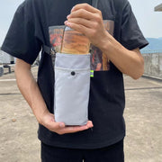 水筒カバー ボトルカバー 水筒ケース ショルダーベルト付き 子供用 大人用 保温 肩掛け 斜め掛け スマホ収納 ポーチ 持ち手付き シンプル カジュアル アウトドア スポーツ